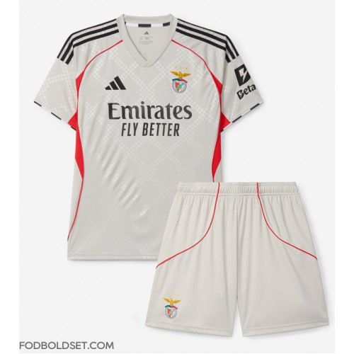Benfica Udebane Trøje Børn 2025-26 Kortærmet (+ Korte bukser)